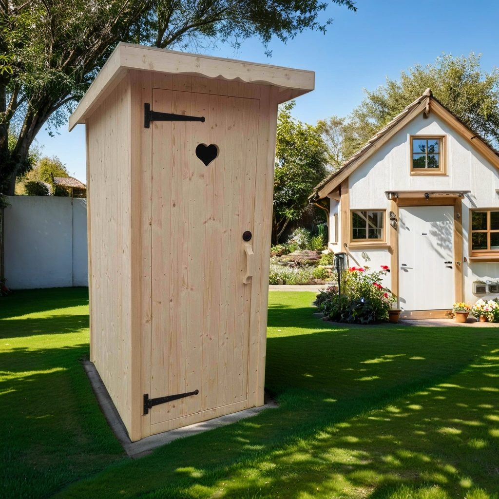 Gartentoilette Plumpsklo