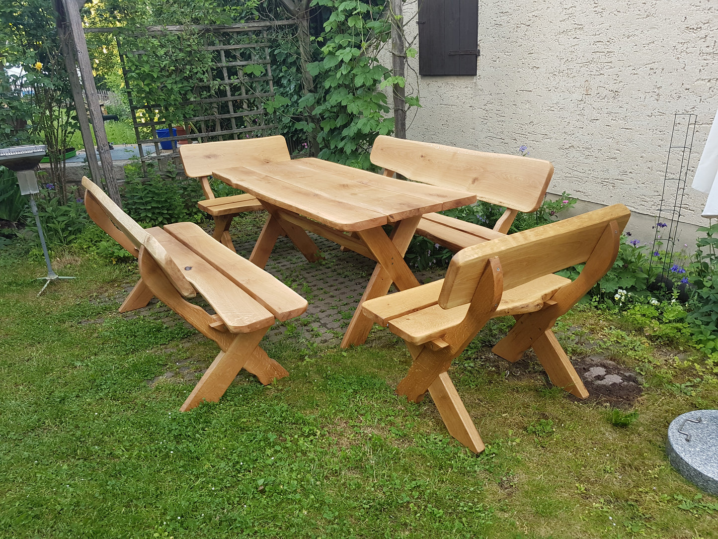Set Waidmann - 5 teilig aus massiver deutscher Eiche