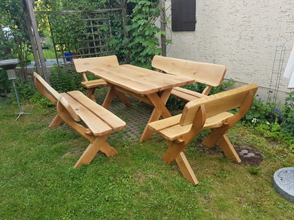 Set Waidmann - 5 teilig aus massiver deutscher Eiche