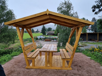 überdachte Sitzgruppe Willma Ruhe