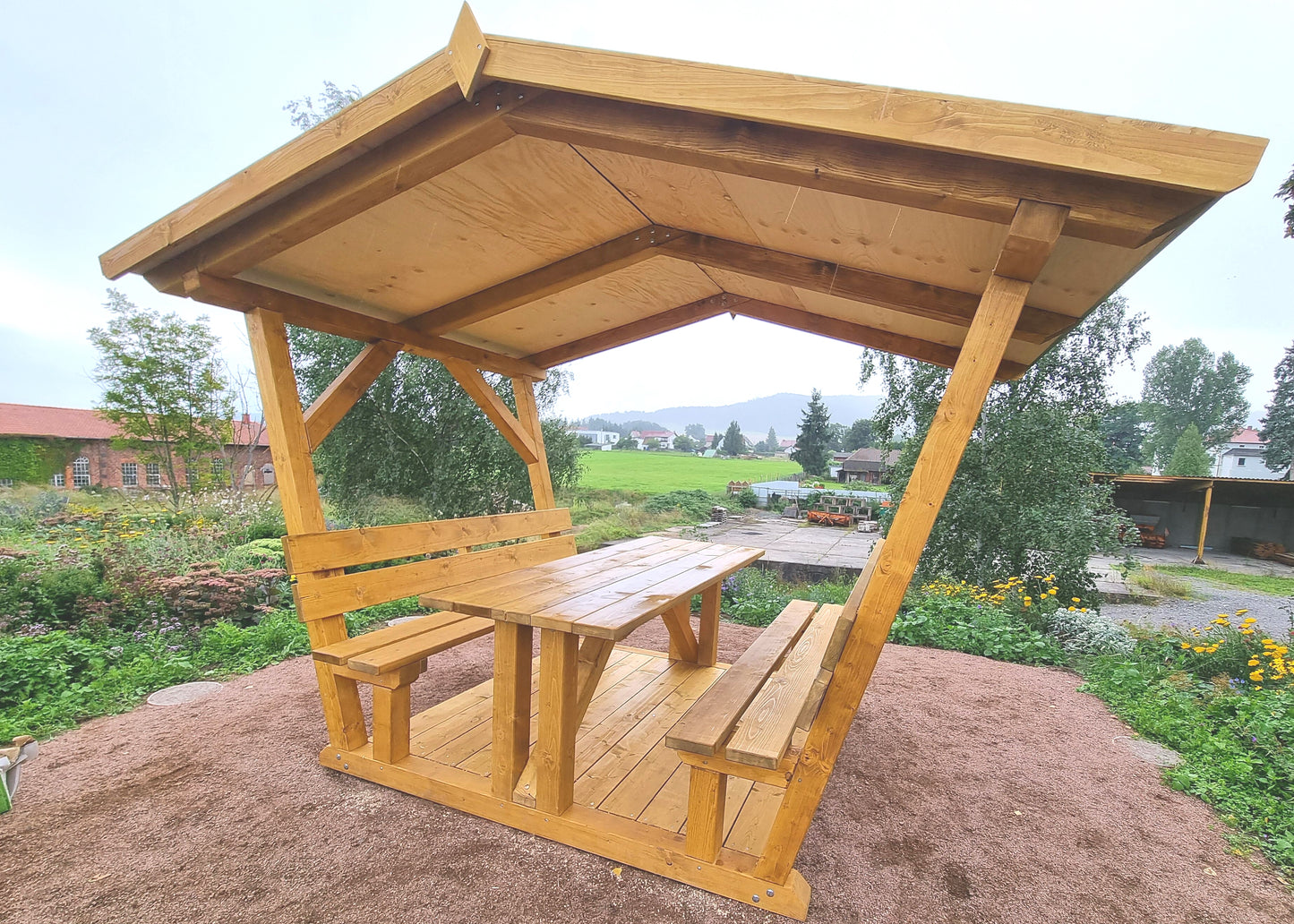 überdachte Sitzgruppe Willma Ruhe