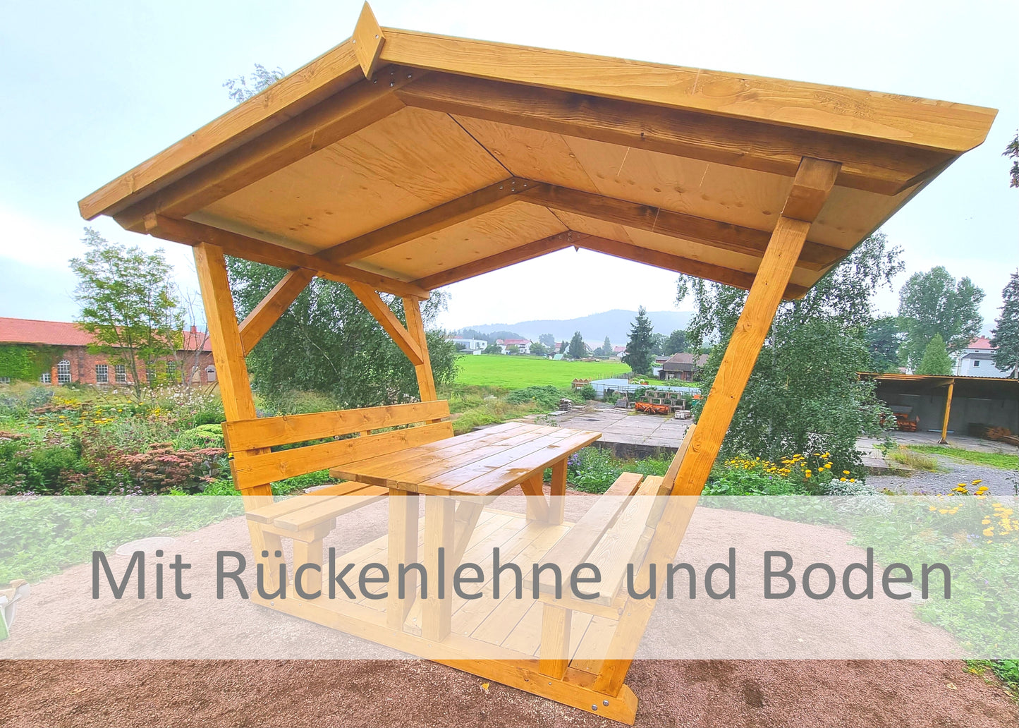 überdachte Sitzgruppe Willma Ruhe