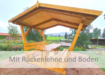 überdachte Sitzgruppe Willma Ruhe