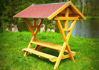 Überdachte Sitzgruppe Waldschänke Premium/ auch XXL