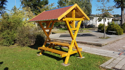 Überdachte Sitzgruppe Waldschänke Premium/ auch XXL