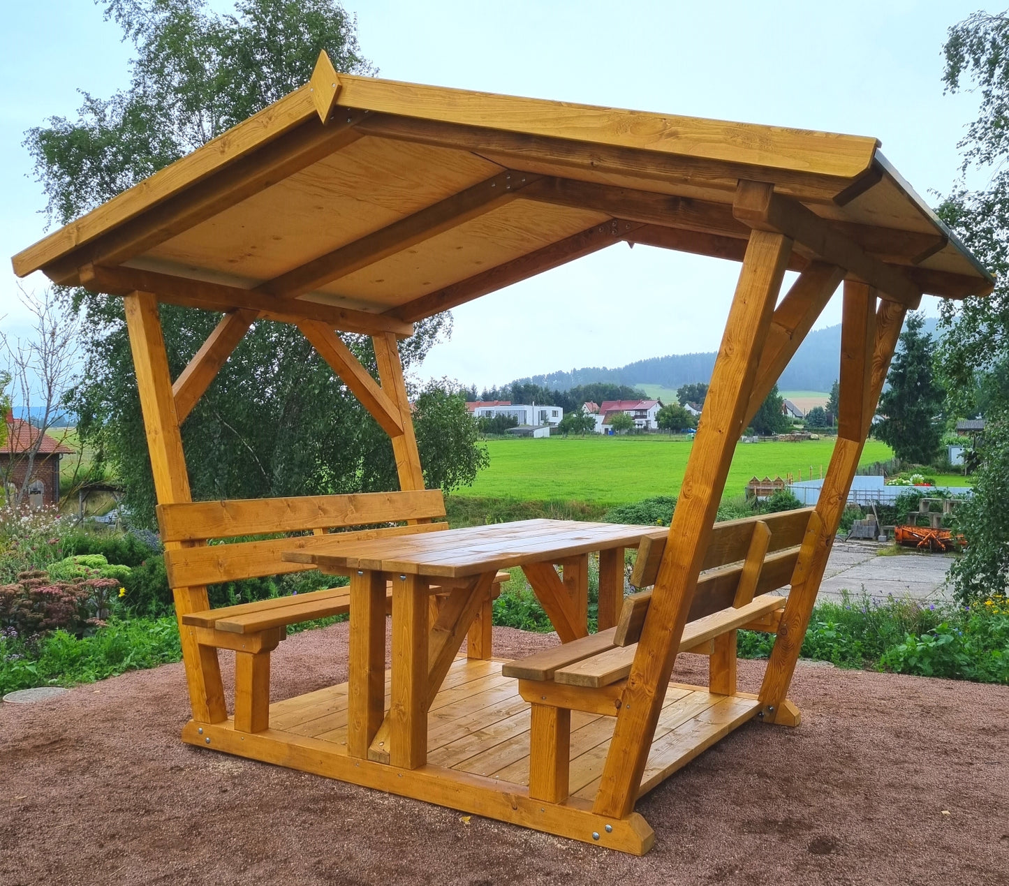 überdachte Sitzgruppe Willma Ruhe