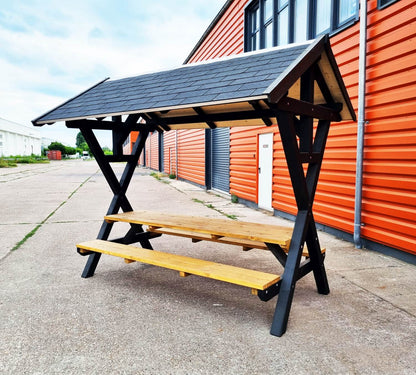 Überdachte Sitzgruppe Waldschänke Premium/ auch XXL