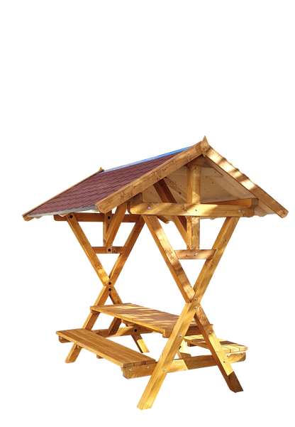 Überdachte Sitzgruppe Waldschänke Premium/ auch XXL